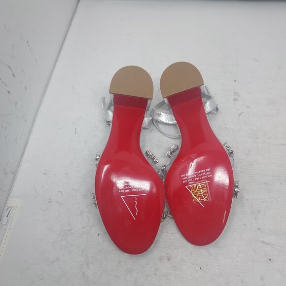 Christian Louboutin Queenie PVC Wedding Silver Jewel Sandal - Picture 2 of 13